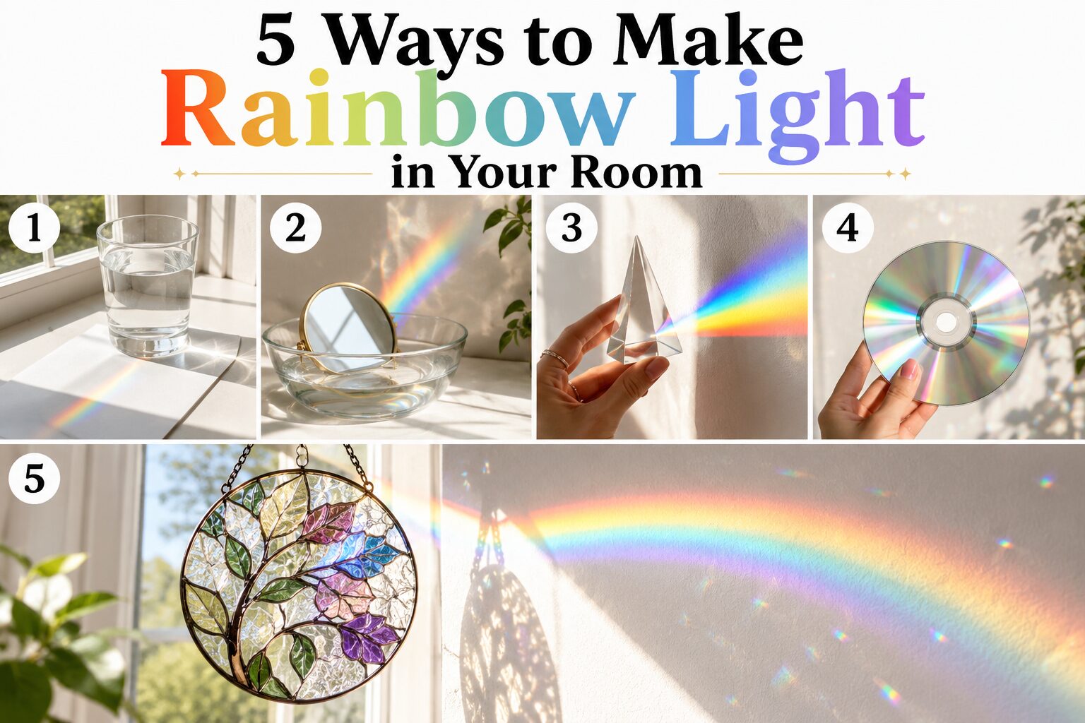 How to Make Rainbow Light in Your Room