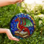 Dragon Stained Glass Suncatcher