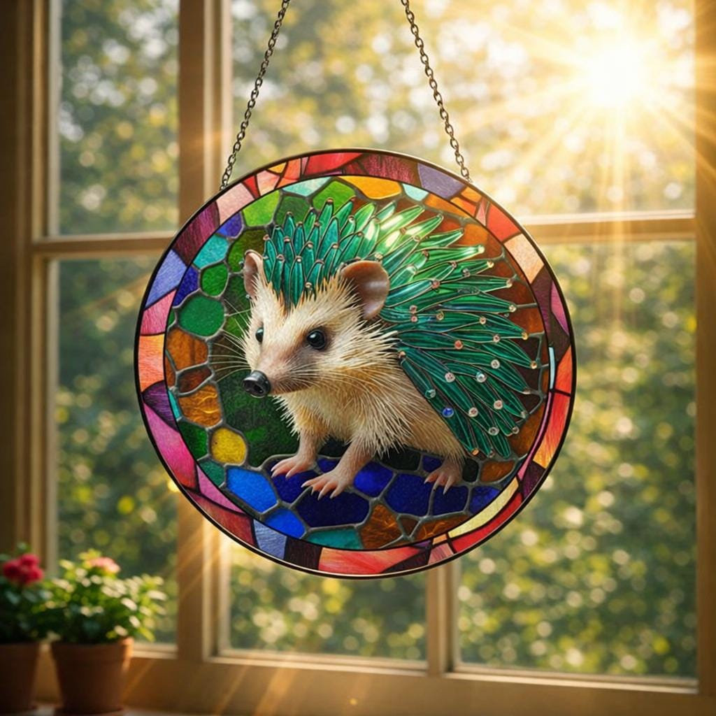 hedgehog suncatcher