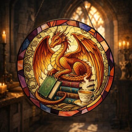 Stained Glass Dragon Suncatchers